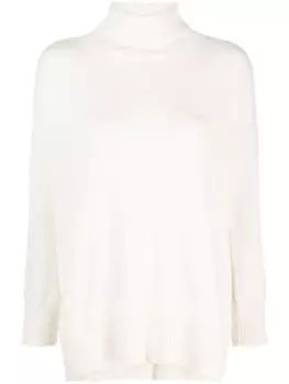 Max & Moi кашемировый джемпер Prairie с высоким воротником, белый
