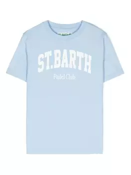 MC2 Saint Barth Kids футболка с логотипом, синий