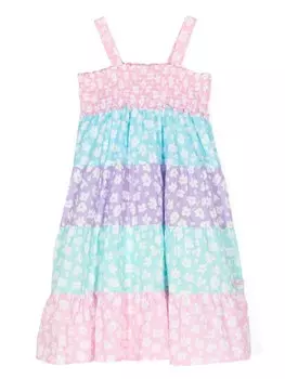 MC2 Saint Barth Kids платье Jemine с цветочным принтом, синий