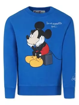 MC2 Saint Barth Kids толстовка с принтом x Disney, синий