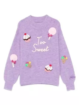 MC2 Saint Barth Kids Too Sweet свитер, фиолетовый