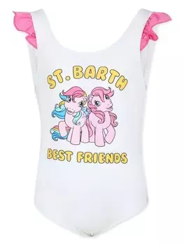 MC2 Saint Barth Kids x My Little Pony купальник с логотипом и принтом, белый