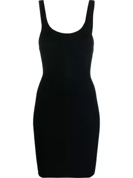 MC2 Saint Barth платье мини Dean из сирсакера, черный