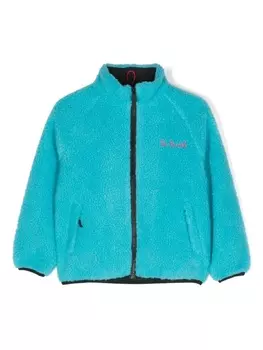 Mc2 Saint Barth Snoopy-print zip-up fleece jacket, синий
