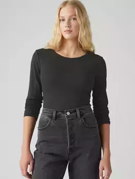 Мечтательная футболка с длинными рукавами Levi's, цвет Caviar - Black