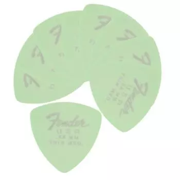 Медиаторы Fender Dura-Tone 346 .58 Surf Green 12шт