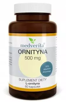 Medverita, Орнитин 500 мг для пищеварения и кишечника, 60 капсул