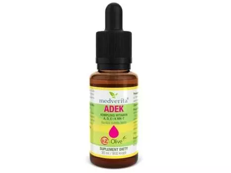 MEDVERITA Витамины ADEK с К2 и Оливкой в каплях 30 мл