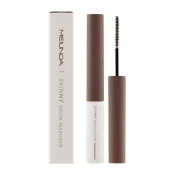 Meilinda Тушь для бровей Skinny Brow 4г. 01 Эш Браун, Ash brown