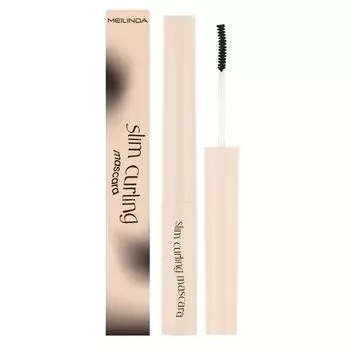 Meilinda Тушь для ресниц Slim Curling 3г. 01 Настоящий черный, True Black