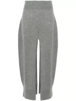 Меланжевая юбка Stella McCartney, серый