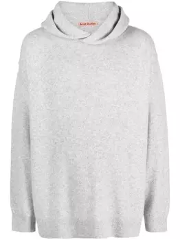 Меланжевое худи Acne Studios, серый