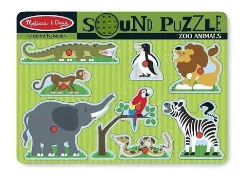 Melissa & Doug, деревянный пазл «Зоопарк»