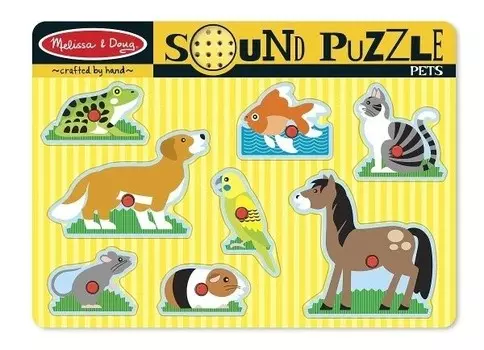 Мелисса и Даг, деревянный пазл Животные Melissa & Doug