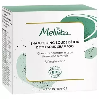 Melvita Твердый шампунь Detox 55 г унисекс