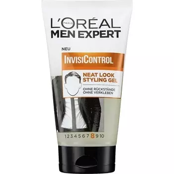 Men Expert Styling Gel for Men Гель для укладки волос Neat Look Invisicontrol 150 мл, L'Oreal