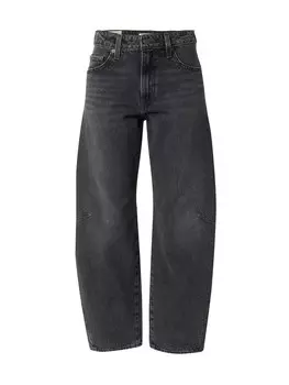 Мешковатые джинсы LEVI'S , черный деним