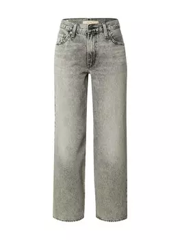 Мешковатые джинсы LEVI'S , серый деним
