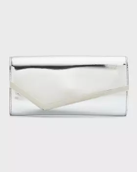 Металлизированный кожаный клатч Emmi Jimmy Choo