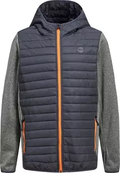 Межсезонная куртка Jack & Jones Junior, базальтово-серый/пестрый серый