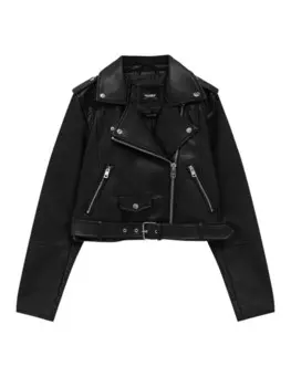 Межсезонная куртка Pull&Bear, черный