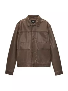 Межсезонная куртка Pull&Bear, цвет Chocolate