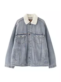 Межсезонная куртка Pull&Bear, синий