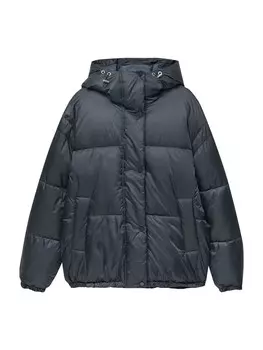 Межсезонная куртка Pull&Bear, темно-синий