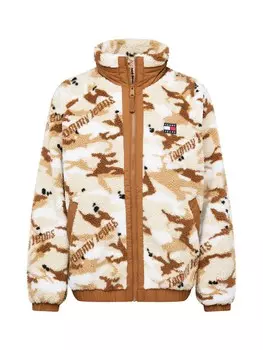 Межсезонная куртка Tommy Hilfiger, кремовый/камел/экрю