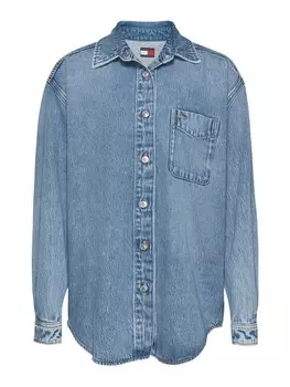 Межсезонная куртка Tommy Jeans, синий деним