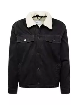 Межсезонная куртка TOPMAN Borg, черный