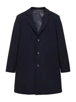 Межсезонное пальто MANGO MAN Between-Seasons Coat URIEL, темно-синий