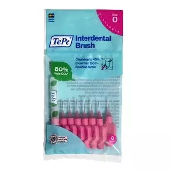 Межзубные ершики 0,4мм, Розовый, 8 шт. TePe, Original