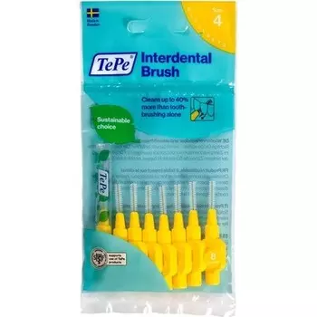 Межзубные щетки Tepe Original желтый 0,7мм ISO 4 8шт