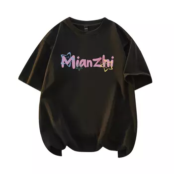 Mianzhi Хлопковая футболка унисекс, Розовый