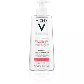 Мицеллярная минеральная вода Vichy Puret Thermale 400 мл для чувствительной кожи