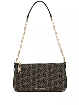 Michael Kors сумка на плечо с монограммой, черный