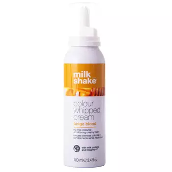 Milk Shake, Color Whipped Cream Beige Blond, Крем-мусс-краска для волос Бежевый блондин, 100 мл