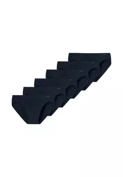 Мини-брифы / трусы, упаковка из 6 шт Cotton Essential SCHIESSER, темно-синий