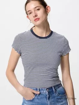 Мини футболка Uniqlo, цвет 69 синий