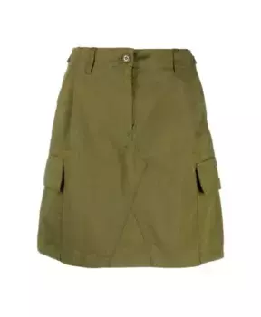 Мини Юбка карго Kenzo, зеленый