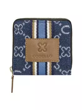 Мини-Кошелек с логотипом и монограммой Codello, синий
