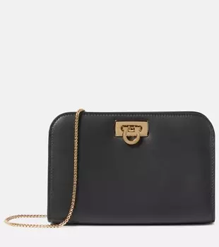 Мини-кожаный клатч diana Ferragamo, черный
