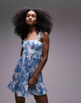 Мини-мини с принтом «тай-дай» Topshop