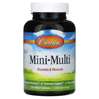 Mini Multi, 250 мини-таблеток Carlson