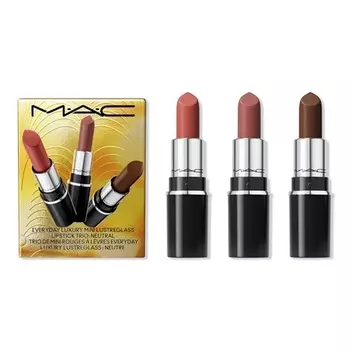 Мини-набор из 3 помад для губ Everyday Luxury Lustreglass Mac