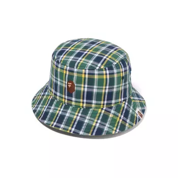 Мини-панама Bape Check A BATHING APE, Green GRX