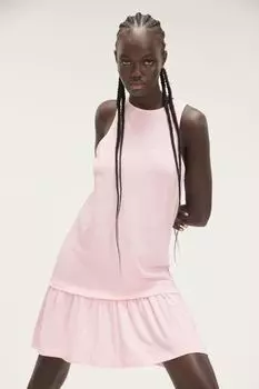 Мини-Платье без рукавов Monki, розовый