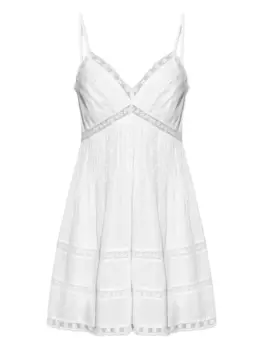 Мини-платье Docila LoveShackFancy, белый