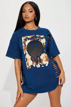 Мини платье Fashion Nova D16647, роял
